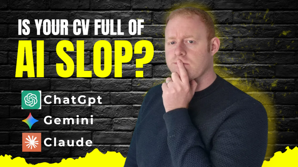 Is Your CV Full of AI Slop?  Here’s How to Fix It.: featured image for Tony McBride's career coaching article for mid to senior professionals in the UK and Ireland